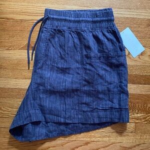 NWT Sz 24 Athleta Cabo Linen Textured 4” Short
